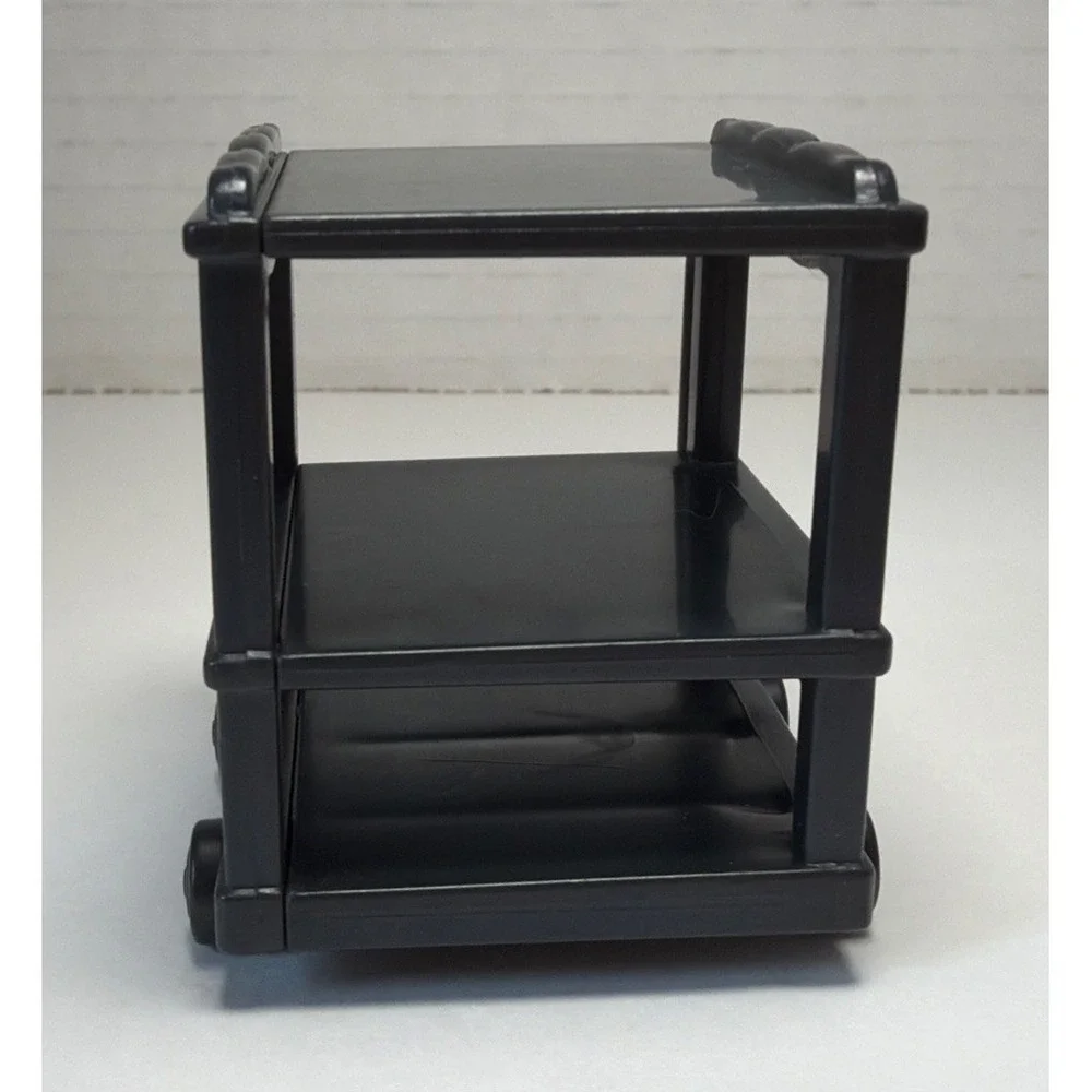 Calico Critters Sylvanian Families Black Rolling Cart Brick Oven Replacement